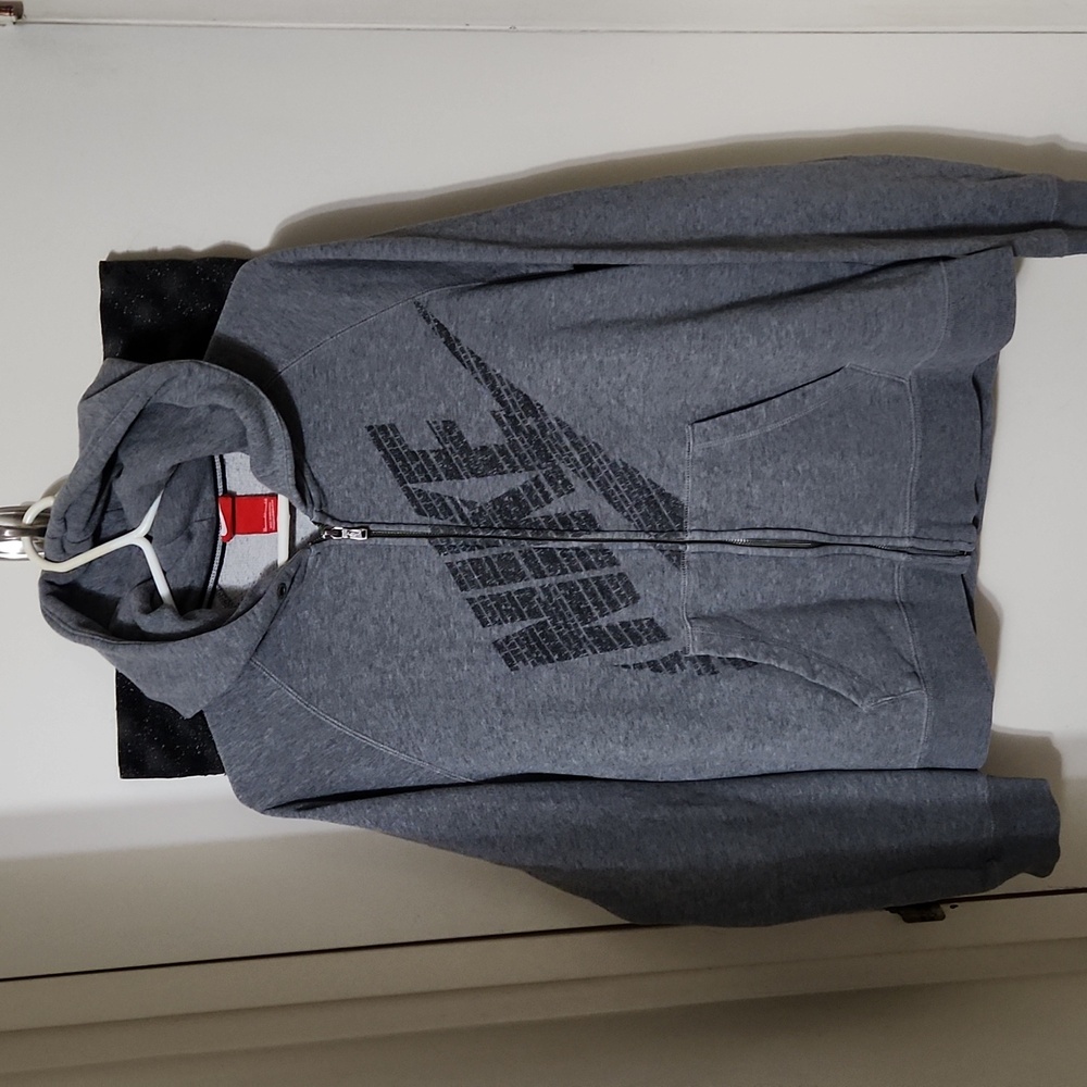 Nike Full Zip Big Logo Spell Out Hoodie Sweater